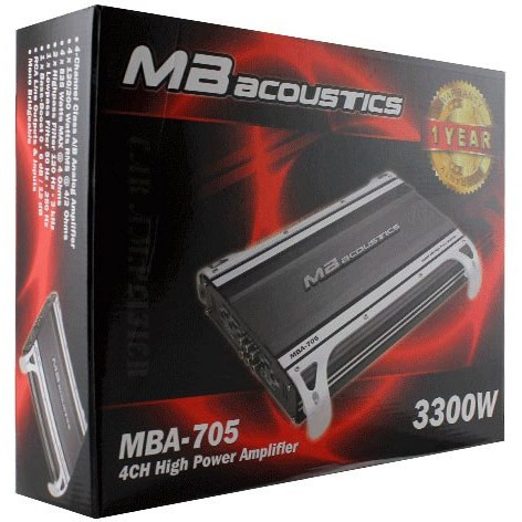 آمپلی فایر خودرو ام بی آکوستیک مدل MBA-705